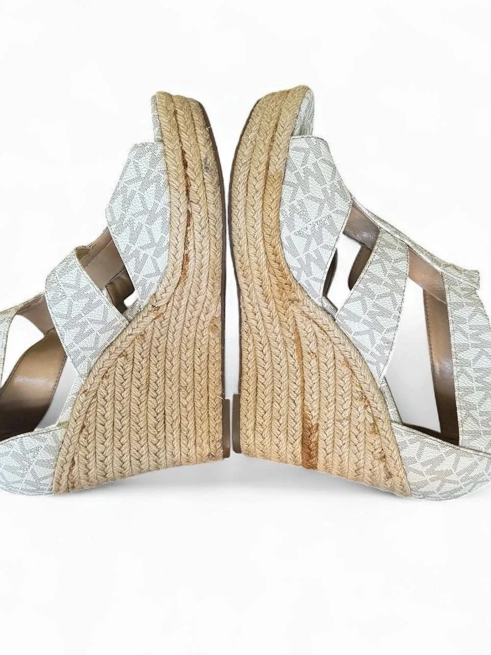 MICHAEL Michael Kors Berkley Front Zip Espadrille Wedge Sandal 8.5